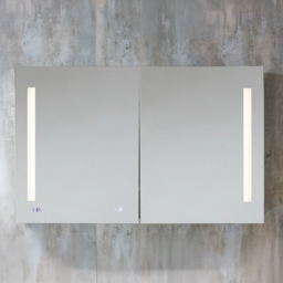 Milano Ossa - Modern LED Anti-Fog LED Mirrored Cabinet - 1200mm x 750mm