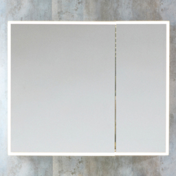 Milano Amelia - Modern LED Mirrored Cabinet - 900mm x 750mm