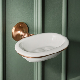 Milano Elizabeth - Traditional Soap Dish - Brushed Copper