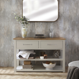 Milano Henley - Antique White 1215mm Vanity Unit - with Classic T-Bar Chrome Handles