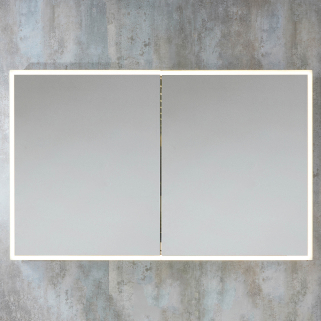 Milano Amelia - Modern LED Mirrored Cabinet - 1200mm x 750mm