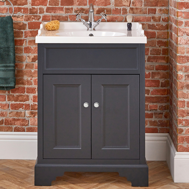 Milano Thornton - 635mm Traditional Vanity Unit with Basin - Choice of Finish and Handles