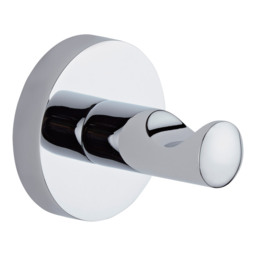 Milano Mirage - Modern Single Robe Hook - Chrome