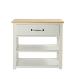 840mm Antique White Vanity Unit with Black Bar Handle Milano Henley - thumbnail 4