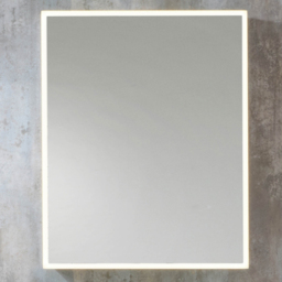 Milano Amelia - Modern LED Mirrored Cabinet - 600mm x 750mm