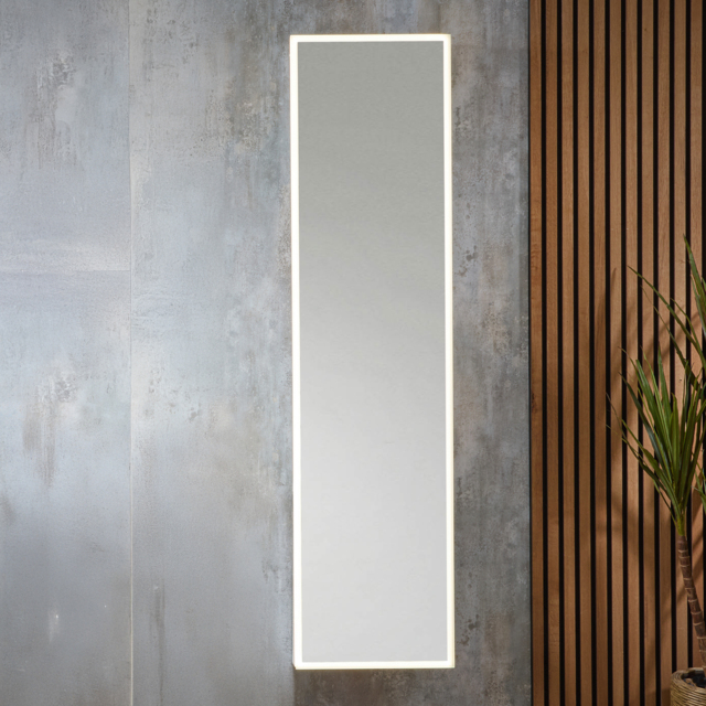 Milano Ryker - Modern LED Mirrored Cabinet - 1525mm x 382mm