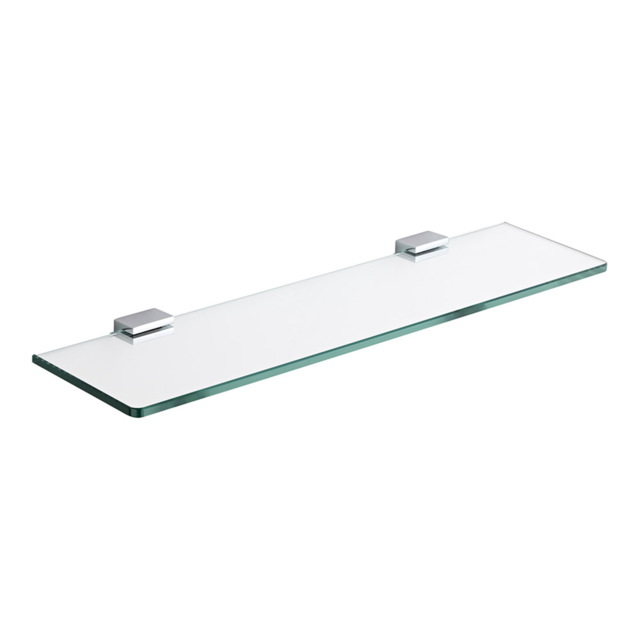 Milano Arvo - Modern Chrome Glass Bathroom Shelf