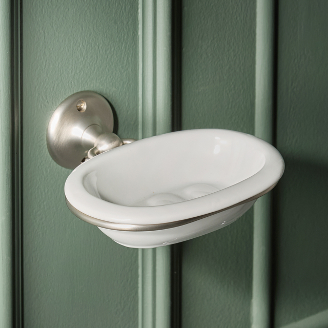 Milano Elizabeth - Traditional Soap Dish - Brushed Nickel