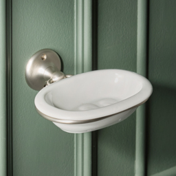 Milano Elizabeth - Traditional Soap Dish - Brushed Nickel