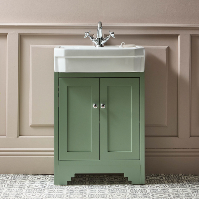 Milano Thornton - 570mm Traditional Vanity Unit with Basin - Choice of Finish and Handles