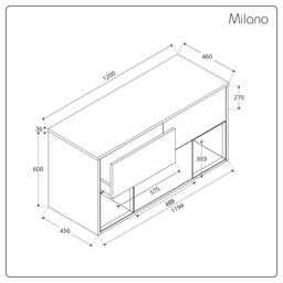 1200mm Light Oak Wall Hung Basin Vanity Unit with Round White Countertop Basins - thumbnail 7