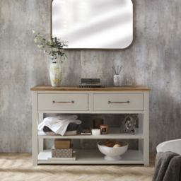 Milano Henley - Antique White 1215mm Vanity Unit - with Classic T-Bar Aged Bronze Handles