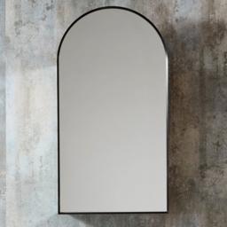 Milano Ava - Modern Arched Mirrored Cabinet - 400mm x 750mm