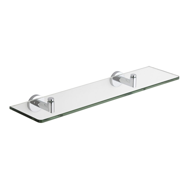 Milano Mirage - Modern Chrome Glass Bathroom Shelf
