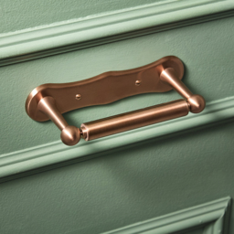 Milano Elizabeth - Traditional Toilet Roll Holder - Brushed Copper