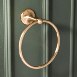 Milano Elizabeth - Traditional Towel Ring - Brushed Brass