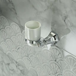 Milano Earlham - Art Deco Tumbler Holder - Chrome - thumbnail 3