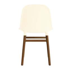 Normann Copenhagen Form Chair - Cream - Walnut Legs Shell Colour: Cream, Leg Colour: Walnut - thumbnail 4