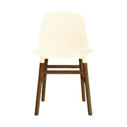 Normann Copenhagen Form Chair - Cream - Walnut Legs Shell Colour: Cream, Leg Colour: Walnut - thumbnail 2
