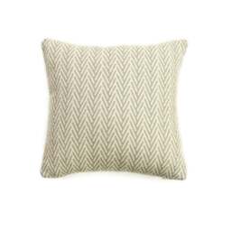 Tweedmill Textiles Organic Cotton Herringbone Cushion - Silver Grey 50cm x 50cm