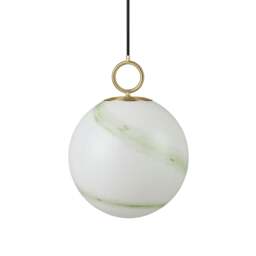 Halo Design Stockholm Pendant Light - O 30cm Size: O 30cm, Colour: Marble Green - thumbnail 2