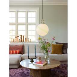 Halo Design Stockholm Pendant Light - O 30cm Size: O 30cm, Colour: Marble Green - thumbnail 5
