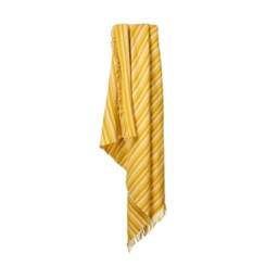 Tweedmill Textiles Pure New Wool Aber Stripe Throw - Yellow - thumbnail 3