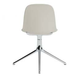 Normann Copenhagen Form Chair Swivel - 4 Leg - Light Grey - Aluminium Legs Shell Colour: Light Grey, Leg Colour: Aluminium - thumbnail 4