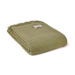 Tweedmill Textiles Moorland Pure New Wool Throw - Sage Green