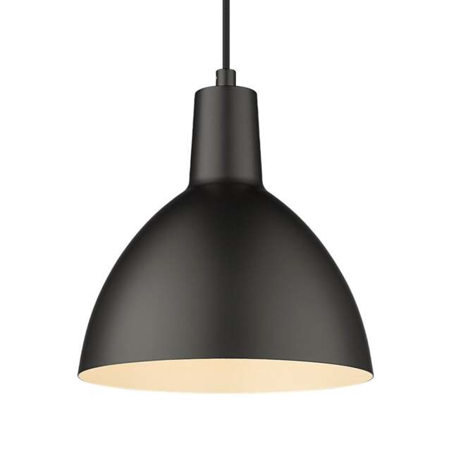 Halo Design Metropole Pendant Light - O 20cm Size: O 20cm, Colour: Black