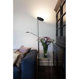 Halo Design Vegas Combi Floor Lamp - H 180cm - Black/Chrome Colour: Black / Chrome - thumbnail 2