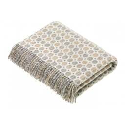 Bronte By Moon Milan Luxury Merino Lambswool Throw - Natural