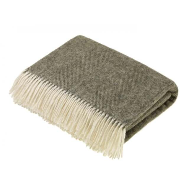 Bronte By Moon Pure Wool XL Throw - Vintage Grey - 220cm x 140cm - image 1
