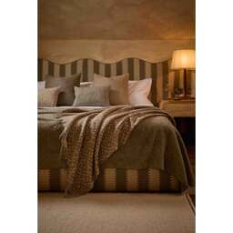 Bronte By Moon Pure Wool XL Throw - Vintage Grey - 220cm x 140cm - thumbnail 2