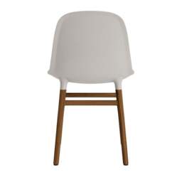 Normann Copenhagen Form Chair - Warm Grey - Walnut Legs Shell Colour: Warm Grey, Leg Colour: Walnut - thumbnail 4