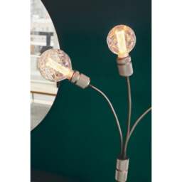 Halo Design Halo 3 Light Floor Lamp - Gun Black - H 140cm - Marble Base - thumbnail 2