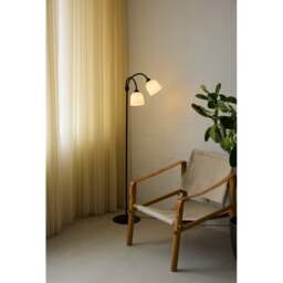 Halo Design Glow Floor Lamp - Opal/Black Size: 2-Arm - thumbnail 2