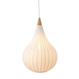 Halo Design Drops Textile Pendant - O 38cm - White Size:  38cm - thumbnail 3
