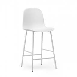 Normann Copenhagen Form Bar Chair - 65cm - White Shell Colour: White