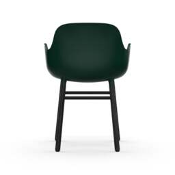 Normann Copenhagen Form Armchair - Green - Black Oak Legs Shell Colour: Green, Leg Colour: Black Oak - thumbnail 4