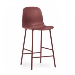 Normann Copenhagen Form Bar Chair - 65cm - Red Shell Colour: Red