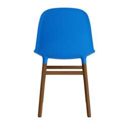 Normann Copenhagen Form Chair - Bright Blue - Walnut Legs Shell Colour: Bright Blue, Leg Colour: Walnut - thumbnail 4