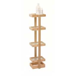 Wireworks Mezza Four Shelf Bathroom Washstand - Oak - thumbnail 2