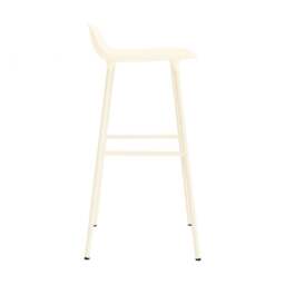 Normann Copenhagen Form Barstool - 75cm - Cream - Cream Legs Shell Colour: Cream, Leg Colour: Matching Shell Colour - thumbnail 3