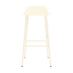 Normann Copenhagen Form Barstool - 75cm - Cream - Cream Legs Shell Colour: Cream, Leg Colour: Matching Shell Colour - thumbnail 2
