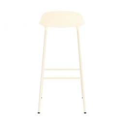 Normann Copenhagen Form Barstool - 75cm - Cream - Cream Legs Shell Colour: Cream, Leg Colour: Matching Shell Colour - thumbnail 4