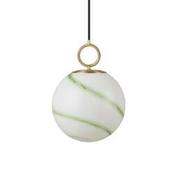 Halo Design Stockholm Pendant Light - O 25cm Size: O 25cm, Colour: Marble Green - thumbnail 2