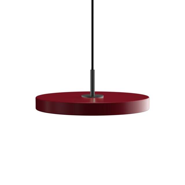 Umage Asteria Mini Pendant Light - Ruby Red (plus black detail) Asteria Detail: Black - image 1
