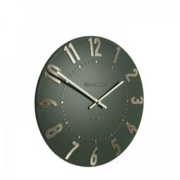 Thomas Kent Mulberry Wall Clock - 12" - Olive Green Size: 12" - thumbnail 1