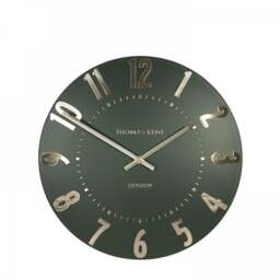 Thomas Kent Mulberry Wall Clock - 12" - Olive Green Size: 12" - thumbnail 2